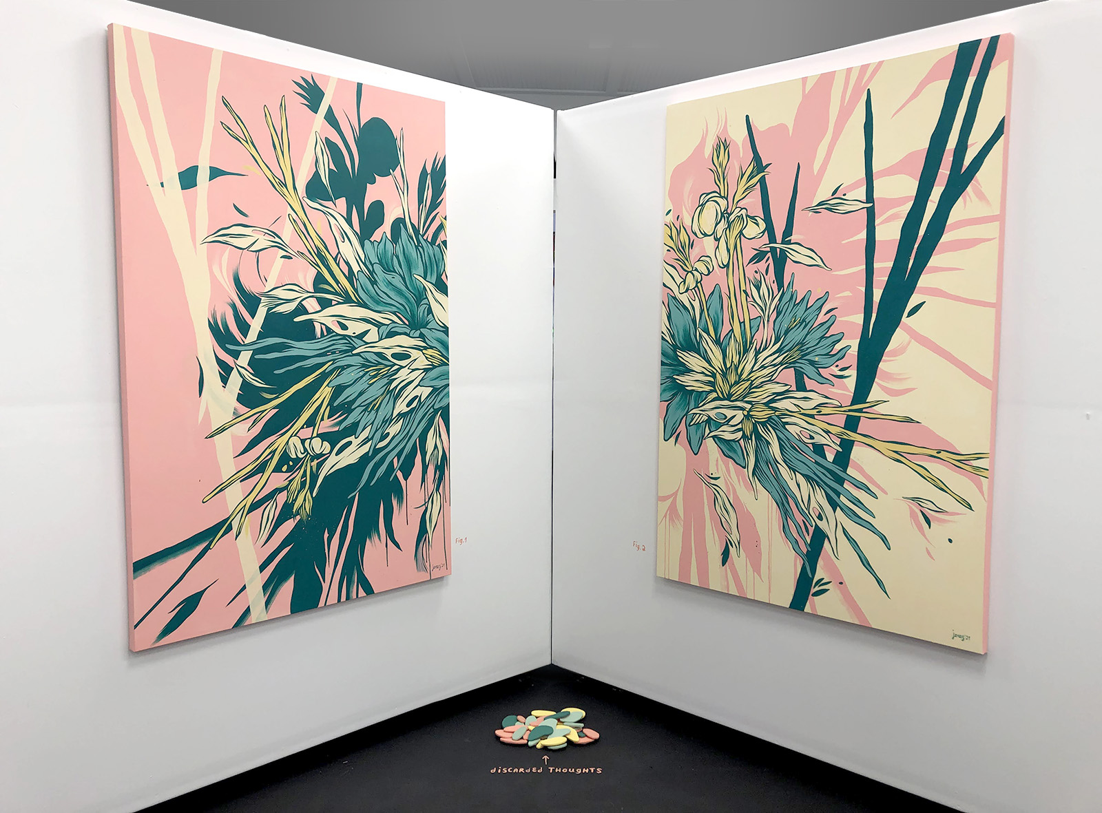 layered thoughts (2021), Cateye Gallery, Atlanta GA, 2021