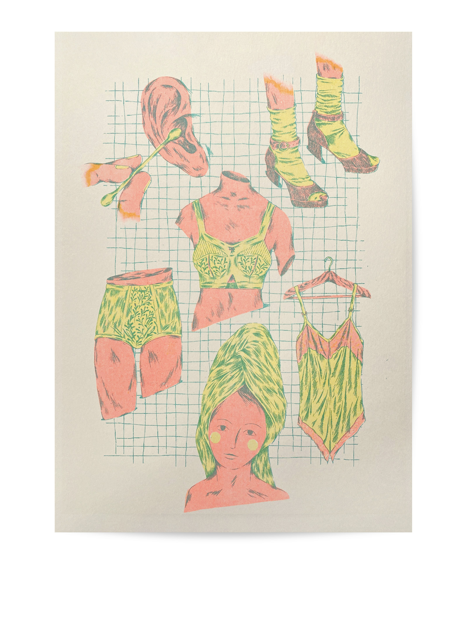 Intimo. risoprint., print for sale