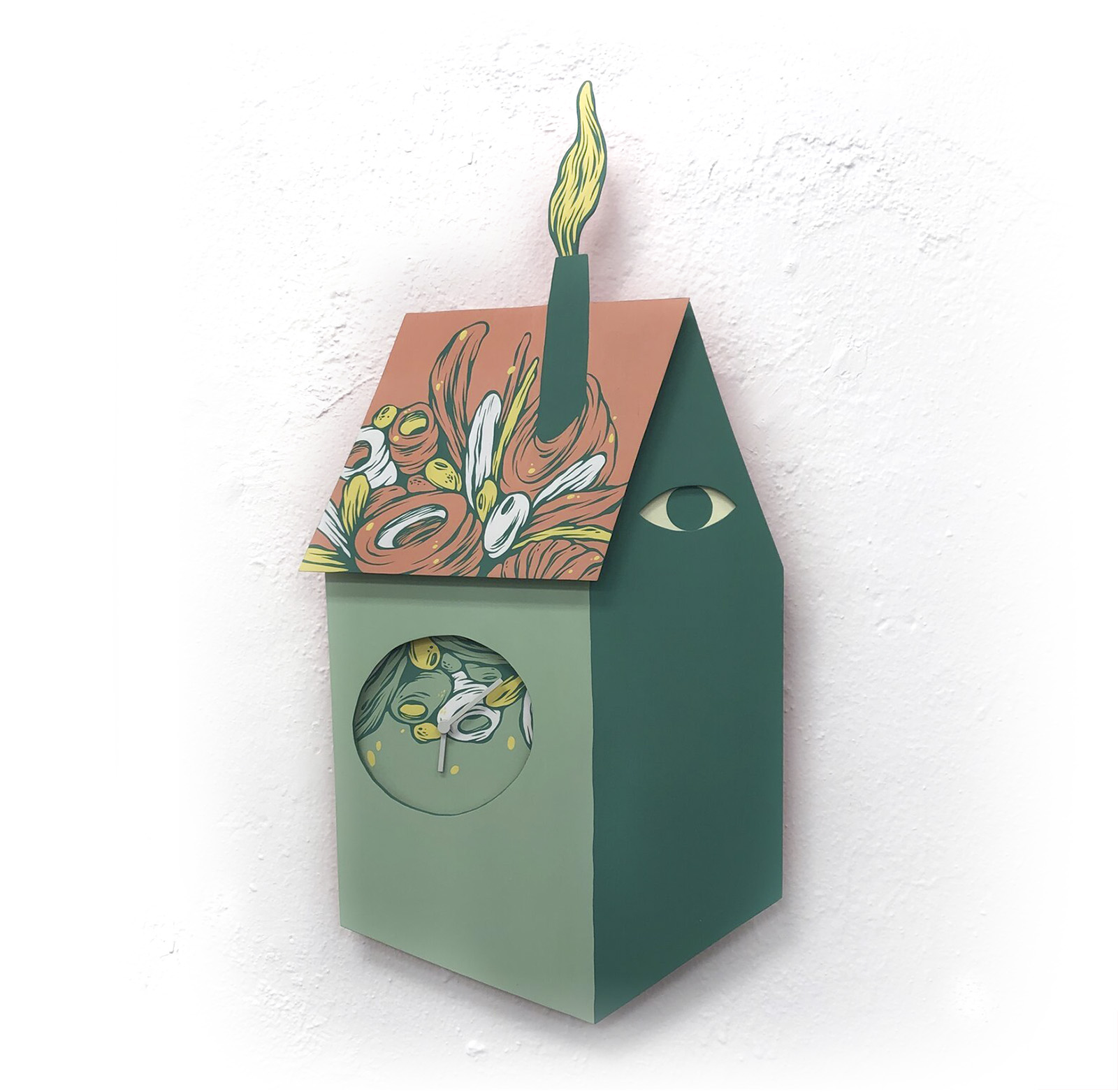 Fig. 5. Latex paint on Wood + Clock, painting for sale